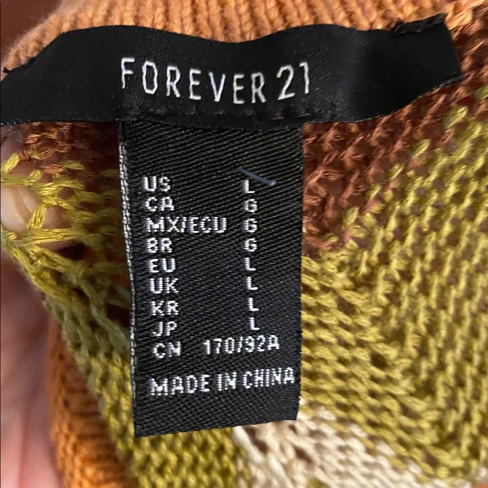 Forever 21 chevron sweater dress size large - Picture 8 of 8